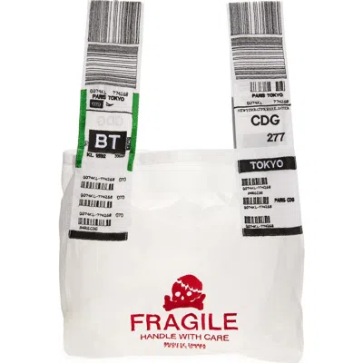 Undercover Fragile Embroidered Tote In White