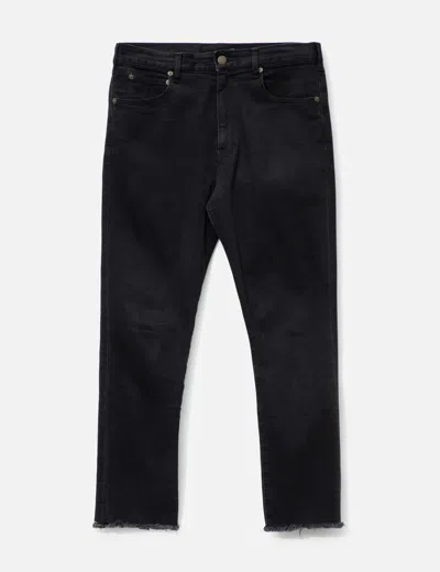 Undercover Fray Hem Jeans In Black