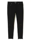 Undercover Frayed-detail Zip-pockets Jeans In Black