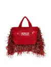 Undercover Fringed Handbag In Rot