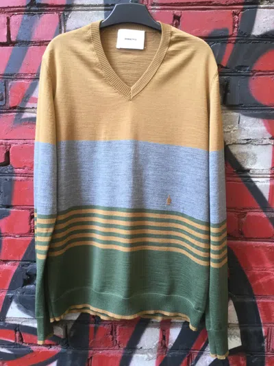 Pre-owned Undercover Fuck K4907 Striped Sweater