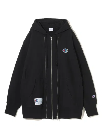 Undercover Full-zip Hooded Sweatshirt In Black