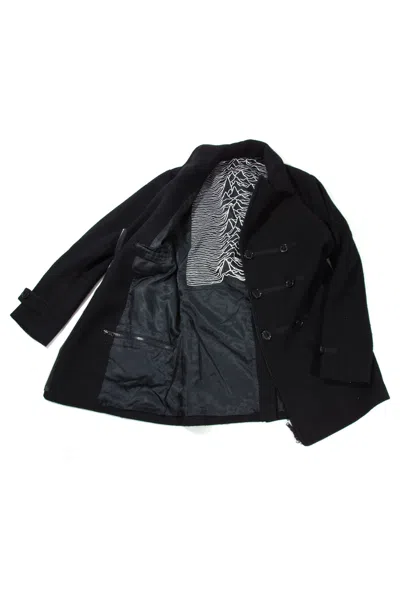 Pre-owned Undercover Fw09 Joy Division Peacoat In Black