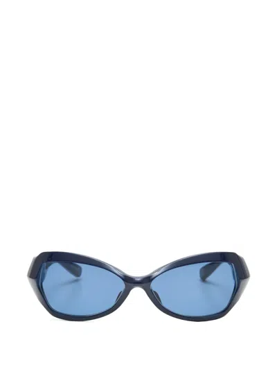 Undercover Geometric-frame Sunglasses In Blue