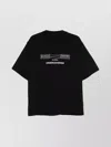 Undercover Graphic Print Black Crew Neck T-shirt In Black