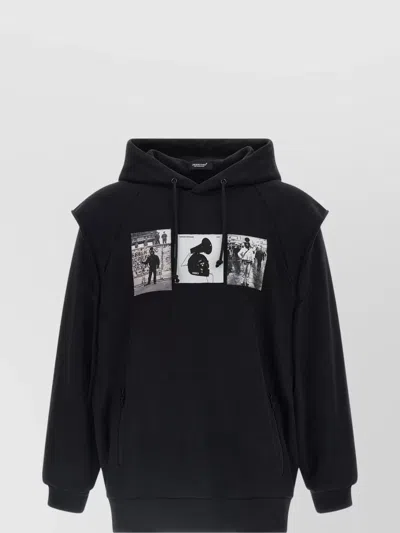 UNDERCOVER GRAPHIC HOODIE WITH FRONT POCKET DESIGN