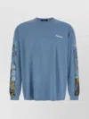 Undercover Graphic Long Sleeve Crew Neck T-shirt In Blue