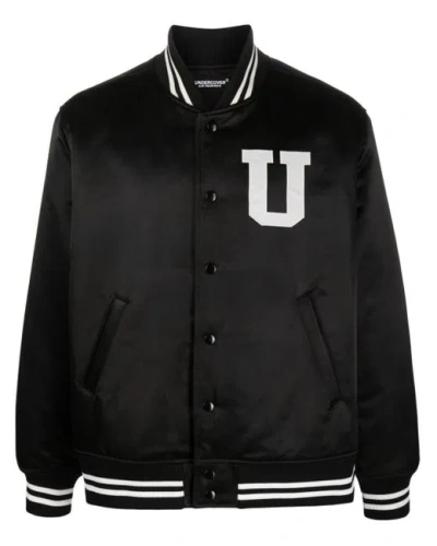Undercover Graphic-print Bomber Jacket In Black