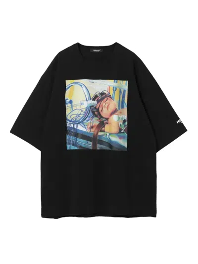Undercover T-shirt Mit Grafischem Print In Black