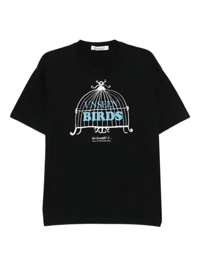 Undercover Graphic-print Cotton T-shirt In Black