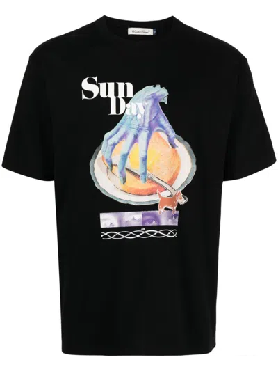 Undercover T-shirt Mit Grafischem Print In Black