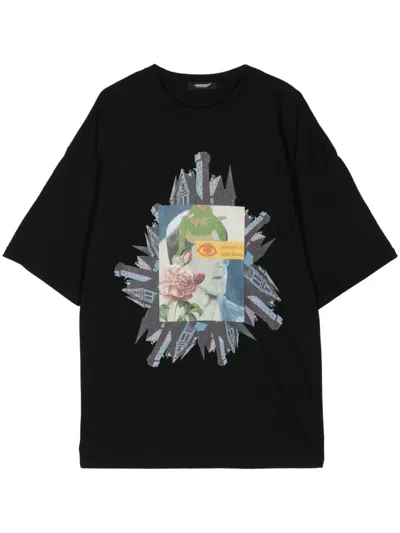 Undercover Graphic-print Cotton T-shirt In Black
