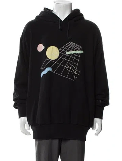 Pre-owned Undercover Graphic Print Crew Neck Hoodie In Black