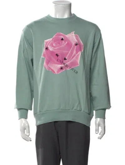 Pre-owned Undercover Graphic Print Crew Neck Pullover In Green
