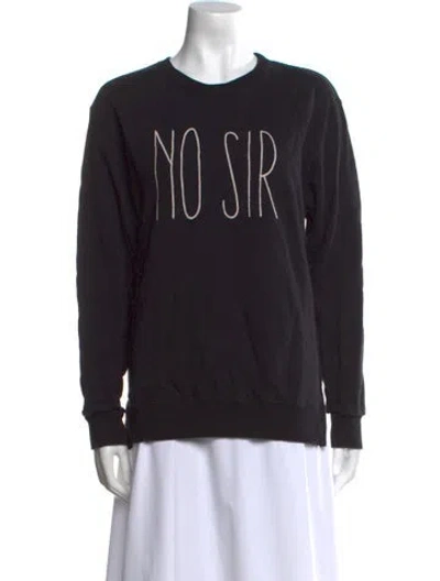 Pre-owned Undercover Graphic Print Crew Neck Sweatshirt In Black