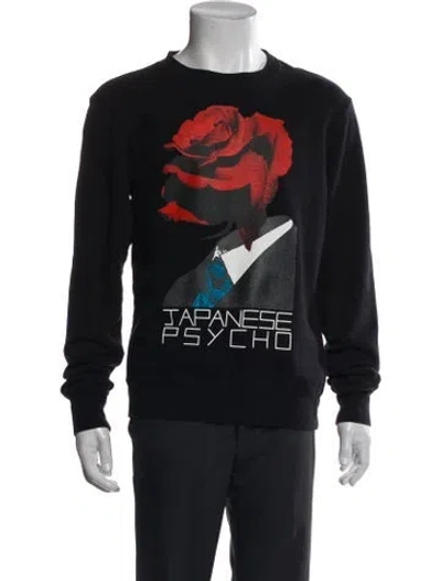 Pre-owned Undercover Graphic Print Crew Neck Sweatshirt In Black