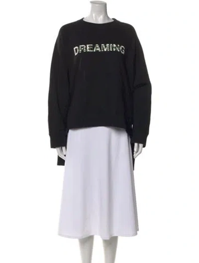Pre-owned Undercover Graphic Print Crew Neck Sweatshirt In Black