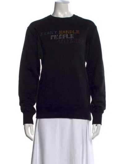 Pre-owned Undercover Graphic Print Crew Neck Sweatshirt In Black