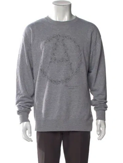 Pre-owned Undercover Graphic Print Crew Neck Sweatshirt In Gray