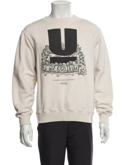 Pre-owned Undercover Graphic Print Crew Neck Sweatshirt In Neutral
