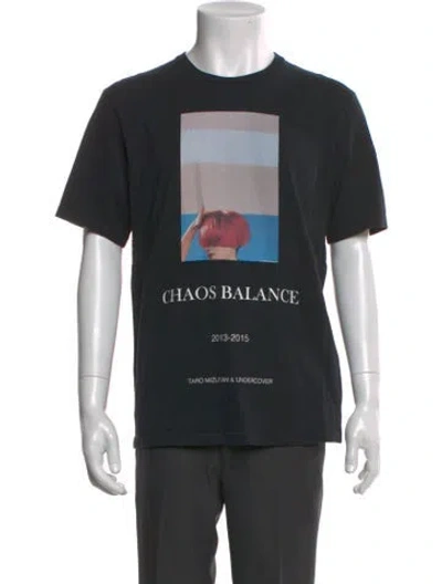 Pre-owned Undercover Graphic Print Crew Neck T-shirt In Black