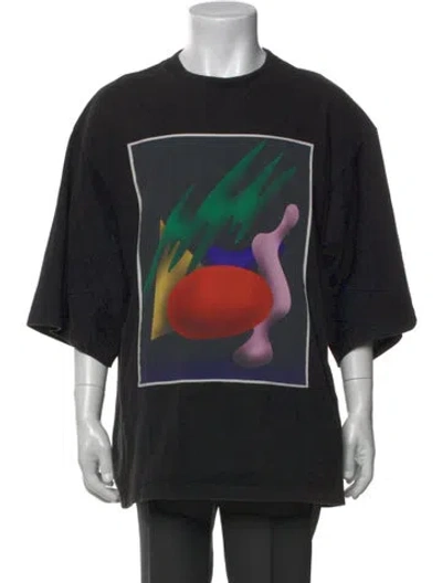 Pre-owned Undercover Graphic Print Crew Neck T-shirt In Black