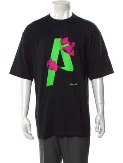 Pre-owned Undercover Graphic Print Crew Neck T-shirt In Black