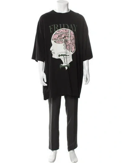 Pre-owned Undercover Graphic Print Crew Neck T-shirt In Black