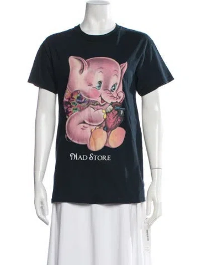 Pre-owned Undercover Graphic Print Crew Neck T-shirt In Blue