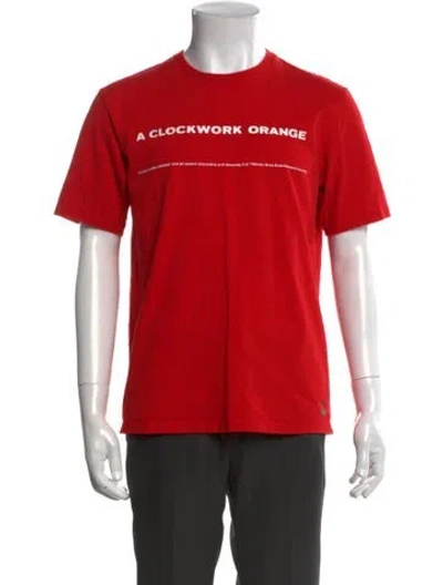 Pre-owned Undercover Graphic Print Crew Neck T-shirt In Red