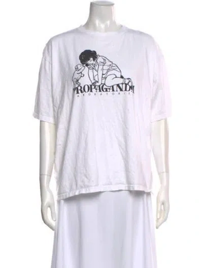 Pre-owned Undercover Graphic Print Crew Neck T-shirt In White