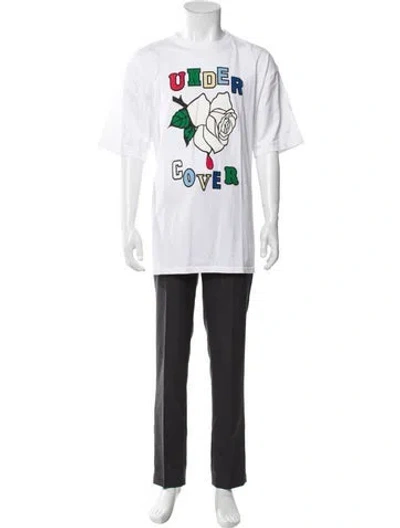 Pre-owned Undercover Graphic Print Crew Neck T-shirt In White