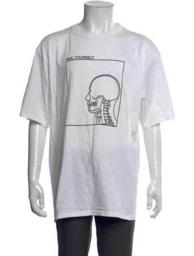 Pre-owned Undercover Graphic Print Crew Neck T-shirt In White