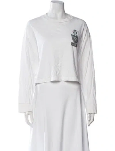 Pre-owned Undercover Graphic Print Crew Neck T-shirt In White