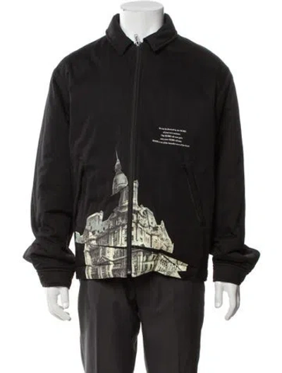 Pre-owned Undercover Graphic Print Denim Jacket In Black