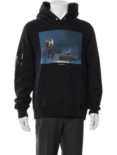 Pre-owned Undercover Graphic Print Denim Jacket In Black