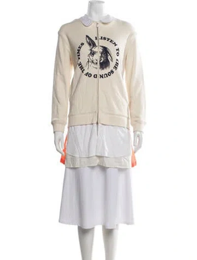 Pre-owned Undercover Graphic Print Long Sleeve Sweatshirt In Neutrals