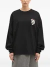 Undercover Graphic-print Long-sleeve Top In Black