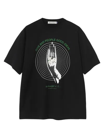 Undercover Graphic Print Oversized T-shirt In Black