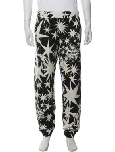 Pre-owned Undercover Graphic Print Pajama Bottoms In Black