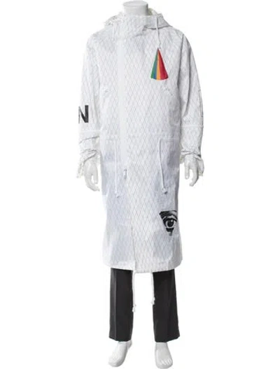 Pre-owned Undercover Graphic Print Parka In White
