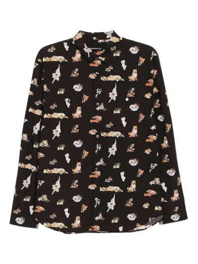 Undercover Graphic-print Shirt In Black