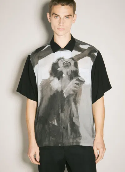 Undercover Graphic Print Shirt In Black