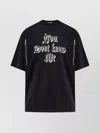 Undercover Graphic Print Short Sleeve Cotton T-shirt In Black