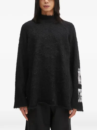 Undercover Graphic-print Sweater In Black