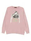 Undercover Graphic-print Sweater In Purple