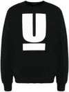Undercover Iconic U Print Crewneck Sweatshirt In Black