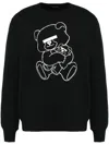 Undercover Men S Teddy Bear Signature Crewneck Sweatshirt In Black