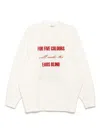 Undercover Double-faced Cotton Sweatshirt In White