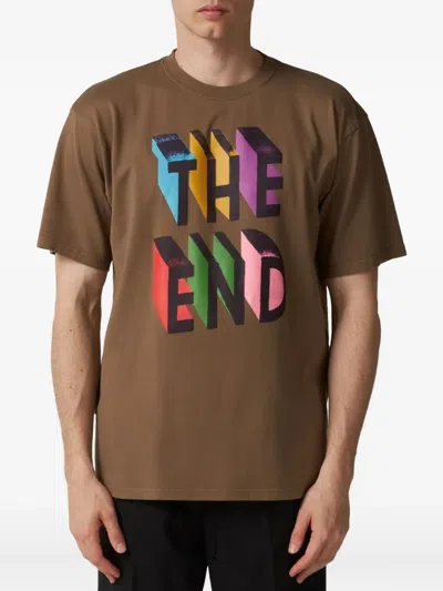 Undercover Graphic-print T-shirt In Brown